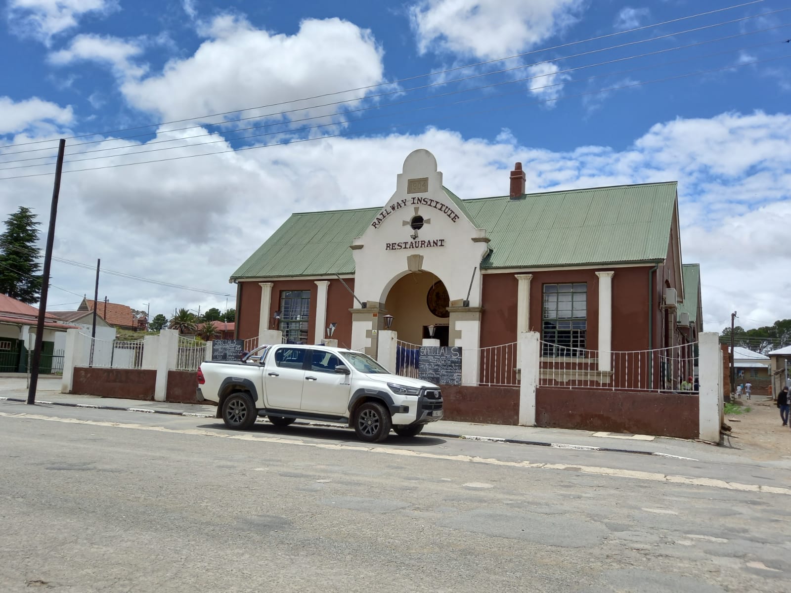 Railway Institute building Noupoort, semi-colonial style. Meeting place for Railway personnel until 1994